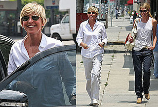 Photos of Ellen DeGeneres and Portia de Rossi In LA 2008-07-11 02:03:00