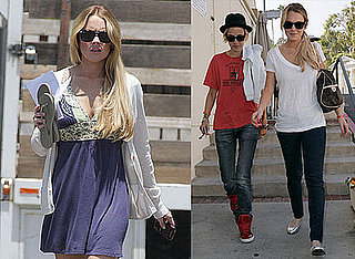 Photos of Lindsay Lohan and Samantha Ronson Out to Lunch