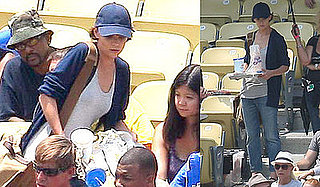 Photos of Katie Holmes on the Set of Eli Stone at Dodger Stadium