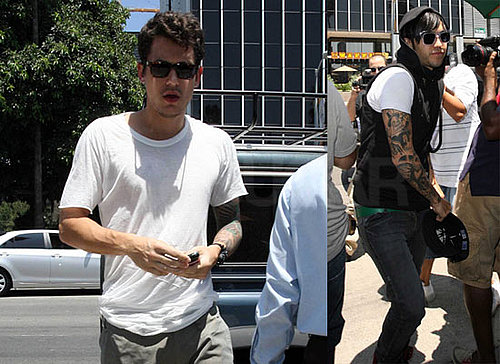 Photos of John Mayer and Pete Wentz at Lunch