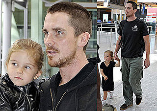 Photos of Christian Bale and Emmeline Bale Heading to Japan From Heathrow