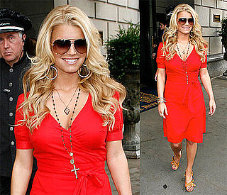 Photos of Jessica Simpson at the Ritz Carlton in New York City