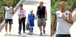 Photos of David Beckham and Gordon Ramsay at the David Beckham Soccer Academy