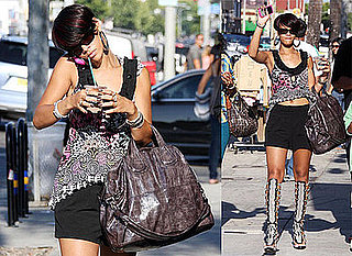 Photos of Rihanna Shopping in LA with Chris Brown