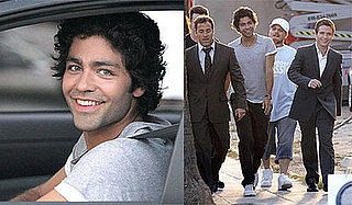 Photos of Adrian Grenier, Jerry Ferrara, Kevin Connolly, Kevin Dillon, Jeremy Piven Filming Entourage