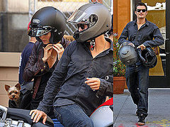 Photos of Orlando Bloom and Miranda Kerr on a Motorcycle in NYC