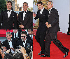 Photos of Brad Pitt and George Clooney at Burn After Reading Venice Film Festival Premiere Photos of Brad Pitt and George Clooney at Burn After Reading Venice Film Festival Premiere