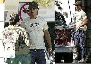 Photos of Shia LaBeouf Driving a Classic Car