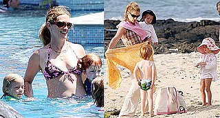 Photos of Julia Roberts in a Bikini With Phinnaes Moder, Hazel Moder, and Henry Moder on Vacation in Hawaii