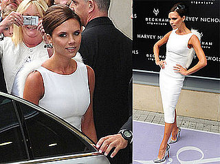 Photos of Victoria Beckham Promoting Her New Perfume in Manchester, England; Revealing New Interview