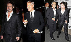 Photos of Brad Pitt and George Clooney at Venice Film Festival Not On Our Watch Gala Photos of Brad Pitt and George Clooney at Venice Film Festival Not On Our Watch Gala