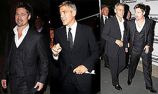 Photos of Brad Pitt and George Clooney at Venice Film Festival Not On Our Watch Gala