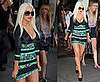 Photos of Christina Aguilera Wearing a Super Short Dress in NYC
