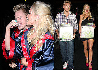 Photos of Heidi Montag and Spencer Pratt Playing Facebreaker, Winning X-Boxes