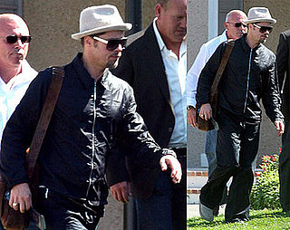 Brad Heads Home After No Jen Run In or Clooney Godfather
