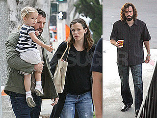 Photos of Ben Affleck on the Set of Extract