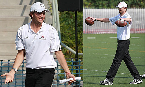 Photos of Ashton Kutcher as the New Assistant Coach of Harvard-Westlake High School Football