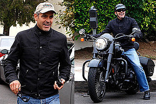 Photos of George Clooney on Motorcycle in Los Angeles