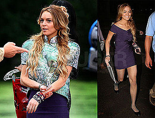 Photos of Lindsay Lohan on the Set of Ugly Betty