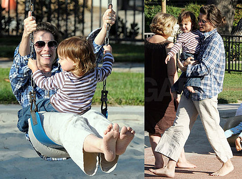 Photos of Amanda Peet at the Park With Her Family