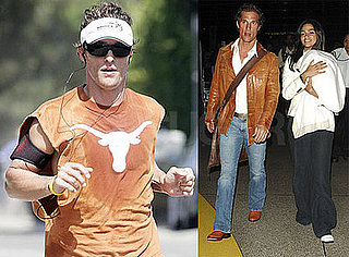 Photos of Matthew McConaughey Jogging and At the Airport