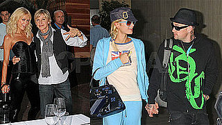 Photos of Paris Hilton With Ellen DeGeneres and Benji Madden
