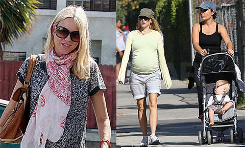 Photos of Very Pregnant Naomi Watts and Alexander Schreiber in Brentwood
