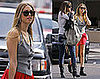 Photos of Whitney Port in Soho Wearing a Whitney Eve Red Skirt From Her Collection