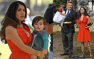 Photos of Salma Hayek With Valentina on the Set of 30 Rock