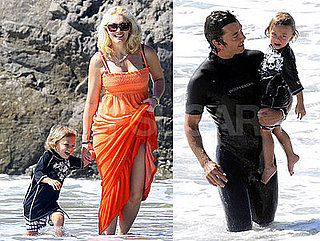 Photos of Kingston Rossdale On the Beach with Gwen Stefani, Gavin Rossdale, Zuma Rossdale, Pierce Brosnan