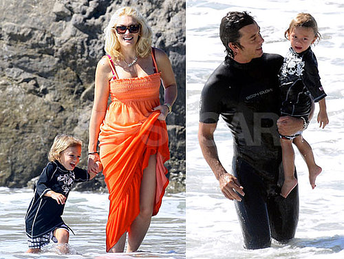 Photos of Kingston Rossdale On the Beach with Gwen Stefani, Gavin Rossdale, Zuma Rossdale, Pierce Brosnan
