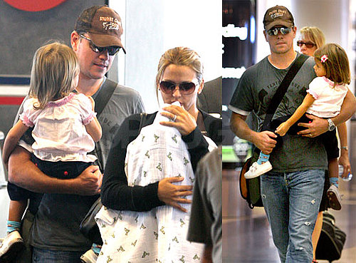 Matt Damon Lands in LA With His Ladies