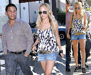 Photos of Nicole Richie in LA, Wearing House of Harlow Jewelry, Guest Starring on Tonight's Chuck