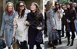Photos of Lindsay Price, Kim Raver, and Brooke Shields Filming Lipstick Jungle in NYC
