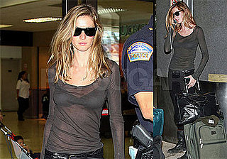 Photos of Gisele Bundchen at LAX, Amid Rumors of Engagement to Tom Brady