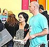 Lily Allen Eyes Up the New MacBooks at the Apple Store