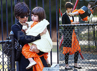 Photos of Katie Holmes and Suri Cruise Wearing Matching Orange Dresses