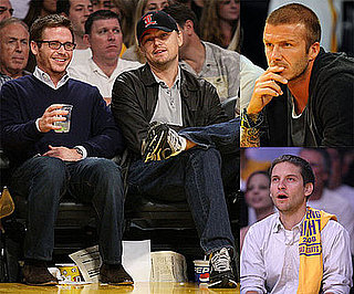 Photos of Leonardo DiCaprio, David Beckham, Tobey Maguire, and Other Celebrities at LA Lakers Game