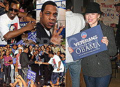 Photos of Scarlett Johansson, Jay-Z Rallying For Obama in Ohio and Florida