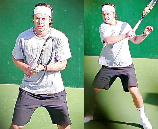 Gavin Rossdale Playing Tennis