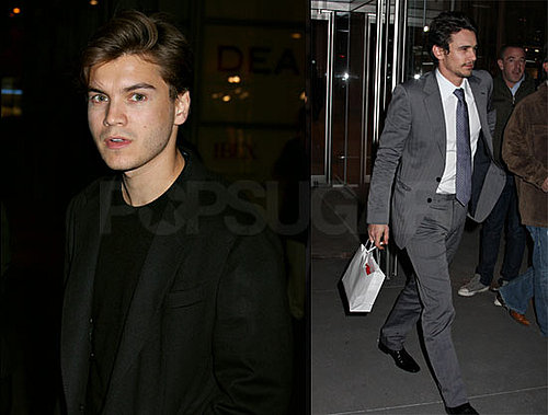 James Franco and Emile Hirsch Stop by the NYT to Talk Milk Before James Goes to The Late Show