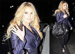 Photos of Jessica Simpson at Katsuya Restaurant, Speaking to Ellen About Ashlee Simpson Inducing Labor