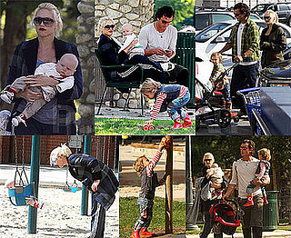 Photos of Gwen Stefani, Gavin Rossdale, Kingston Rossdale, Zuma Rossdale Playing at the Park