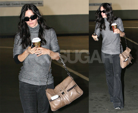Courtney Cox with Coffee Courtney Cox with Coffee