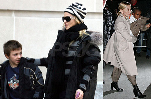 Photos of Madonna, Rocco Ritchie, David Banda Ritchie, Lourdes Leon in NYC After Her Preliminary Divorce