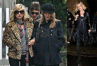 Photos of Kate Moss Arriving to Watch Britney Spears on the X Factor