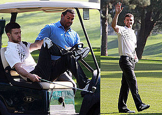 Photos of Justin Timberlake Playing Golf With Carlton From the Fresh Prince of Bel-Air