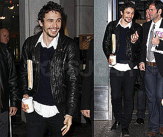 Photos of James Franco Leaving a Morning Show in NYC