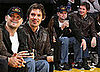 Photos of Leonardo DiCaprio and Lukas Haas at the Lakers Game