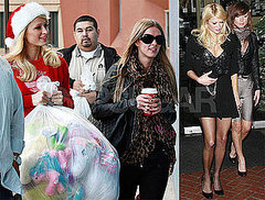 Photos of Paris Hilton Giving Gifts at a Rescue Mission in LA